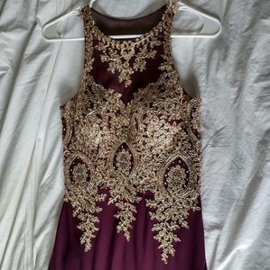 Xscape Embroidered Mermaid Gown